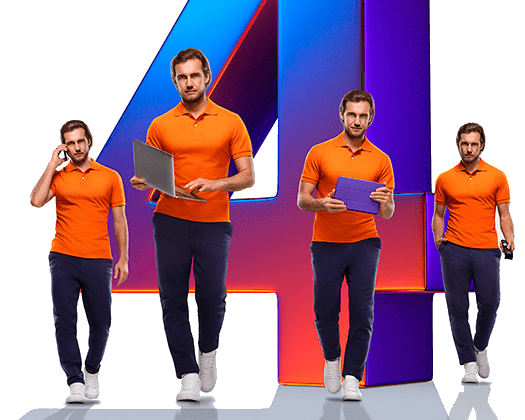 Великолепная четверка Ростелеком в деревня Целинное (Омская область)